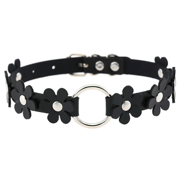 Women's Punk Choker Necklace / PU Leather Flower Festival Jewelry Accessories - EVE's SECRETS